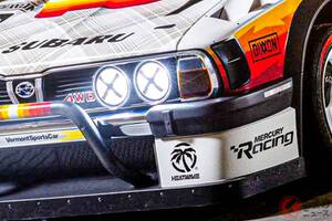 2.0リッター「水平対向エンジン」で“670馬力”!? カクカクデザイン×丸目4灯のスバル「“4WD”トラック」初公開！ “空も飛べるはず”の「ブラタルー 9500 ターボ」米国に登場