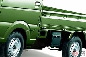 110！ 三菱が新型「軽トラック」発表！ “5MT”搭載＆ワイルドな「新色グリーン」も設定！ “低燃費×快適性”高めた「新・商用モデル」登場