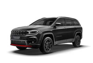 ジープ「コマンダー」に150台限定の「トレイルエディション」　ブラックボディーのアクセントにグレーとレッド