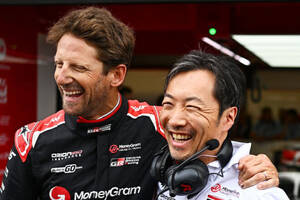 衝撃の事故でF1キャリアを終えたグロージャン、ハースで5年ぶりの走行「引退戦のやり直しができた」拍手喝采に涙