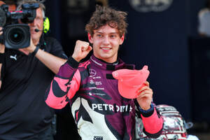 18歳アントネッリが、史上最年少でスプリント・ポールを獲得「予想外。父とこの瞬間を共有できて幸せ」