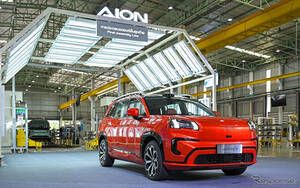電動SUV『アイオンV』新型がラインオフ、広汽埃安初の海外工場がタイで稼働