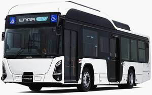 いすゞ、路線バス「エルガEV」ショートホイールベースの都市型モデル発売　国内初の床面フルフラット化