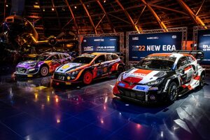 開幕前に新型WRCカーが出揃う。トヨタ、ヒュンダイ、Mスポーツが2022年型車のカラーリングを発表