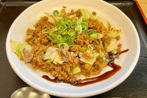 これぞ関西の味!?　「豚そばめし」のピリ辛どろソースに悶絶!!　バイクで行く高速道路グルメ　第二神明「垂水PA」