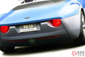 スバルの「“2人乗り”オープンカー」が楽しそう！「水平対向エンジン」×超本格“四輪駆動”でオフロードも走る！「ジムニー」級の最低地上高“200mm”も実現した「B9スクランブラー」コンセプトとは！