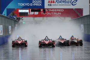 フォーミュラE 東京E-Prix第8戦、雨の混戦をヴァンドーンが制す…ピットブーストに成功