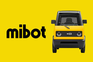 KGモーターズがオリジナル超小型モビリティの正式名称を「mibot」と発表！　世界で活躍するイラストレーターのカミガキヒロフミさんとのコラボも実現