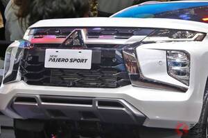 三菱の「3列シート“本格SUV”」が凄い！ 全長4.8m「アウトランダー超え」ボディ×超・高性能4WD搭載！ 「パジェロ」の名を持つタイの「パジェロスポーツ」国内投入に期待
