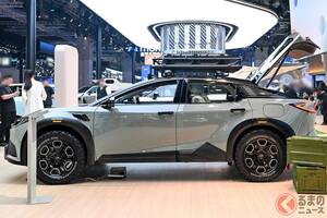 【中国】トヨタ「新型クーペSUV」ゴツゴツタイヤ装着した“タフ仕様”の実車展示！ 「ワイルドでカッコいい！」と反響も！ 「bZ5 FIELD GO CONCEPT」に注目！