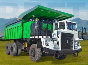 自動運転EV鉱山トラック「9M145E」発表、手動運転を上回る運用効率を実現…中国Breton