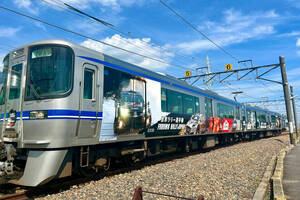 列車に描かれたWRCカーが『ラリージャパン』をPR。愛知環状鉄道、ラッピング車両を運行へ