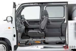 新車139万円！ ホンダの最新「商用車」がスゴイ！ 走りの“6速MT”やパワフルな「ターボエンジン」搭載！ ガバッと開く「斬新ドア」採用した“軽バンの超新星”「N-VAN」に大注目！