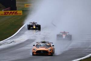 フェルスタッペン、雨のイギリスGPに翻弄され5位。攻めたセットアップ判断が追い打ちも「ペースが無いのが心配」