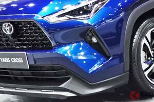 【タイ】約350万円！ トヨタの「RAV4“ミニ”!?」がスゴい！ ゴツ顔×全長4.3mの「ちょうどイイサイズ」！ 日本とは「まるでベツモノ!?」な「ヤリスクロス」実車公開
