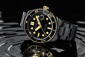 ヴィンテージ感あふれるダイバーズウォッチをリッチな“ブラック＆ゴールド”で再構築――スピニカーが挑む新境地とは